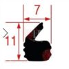 Уплотнитель 11×7 мм крышки вакуумного упаковщика Код:  3786534